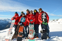 Lezione di snowboard a Cortina