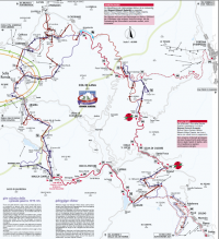 Skitour of the First World War map