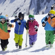 Children ski lesson